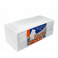 Papir håndklæde 1 lag  ZZ - 5000 stk. hvid 