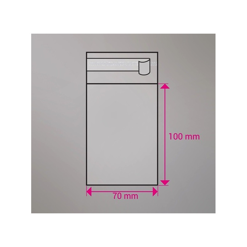 Cellofan pose 68x68 mm 100 stk