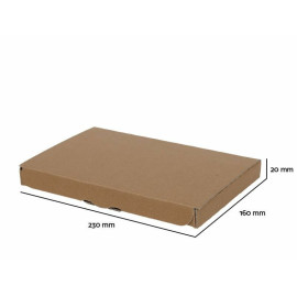 20 stk Postæsker 140x100x50 mm Brun
