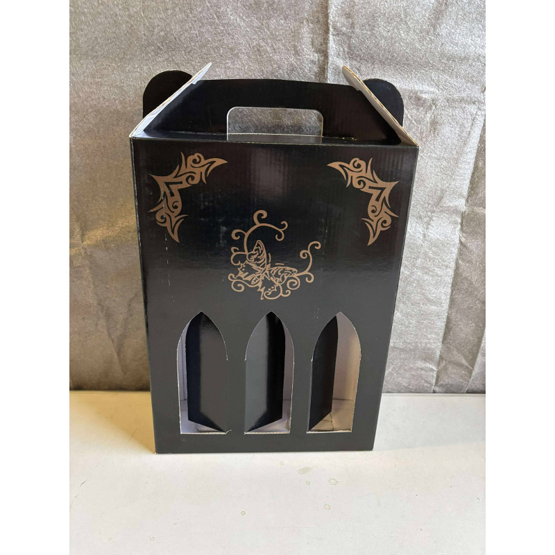 Vin gaveæske til 3 flasker